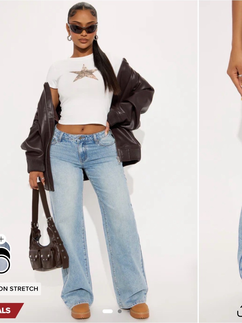 Fashion Nova Vintage Light Blue High-Rise Jeans